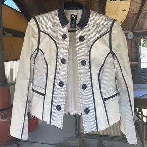 Navy and White Blazer - Size 6 (NWT)